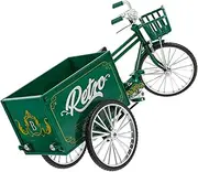 Didiseaon Vintage Tricycle Modeling Model 1:10 Scale Metal Tricycle Decor Retro Car Ornament
