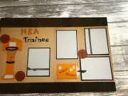 NBA TRAINING- 2 Page 12x12 Scrapbook Layout Kit