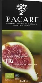 Pacari Fig Chocolate Bar - 1.76 oz. - 50 g.