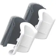 3.0 Softer Self Grooming Tool with Catnip, Wall Corner Scratcher Comb & Massage