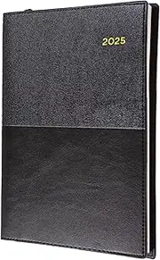 Collins Vanessa - A6 Week to View Calendar Year Diary/Planner - 2025 Black