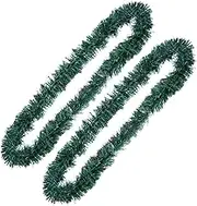 Zerodeko 2Pcs Xmas Pine Garland Artificial Plant Decor for Home Garden Festive String Garland for Christmas Party Decorations for Xmas Trees Holiday Atmosphere