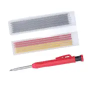 Woodworking Marking Pen Alloy Tip Multifunction Scribing Tool W/Colorful Refills