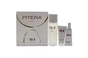Pitera Aura Kit by SK-II for Unisex - 3 Pc 2.5 oz Facial Treatment Essence, 0.5 oz Facial Treatment Cleanser, 0.33 oz Genoptics Aura Essence