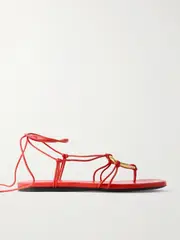 [Proenza Schouler] Proenza Schouler - Embellished Leather Sandals - Red - IT37 IT 37 Red