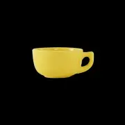 Tuxton China Inc BSF-1402 DuraTux 14 oz. Saffron Ceramic Cappuccino Cup - 2 Doz