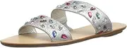 [Loeffler Randall] Womens Clem (Crinkle Metallic Gem) Silver Size: