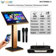 4TB HDD 94K Chinese,English,Vietnamese songs,Touch Screen Karaoke Player,22"