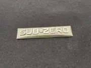 Sub-Zero Official Refrigerator Plaque New