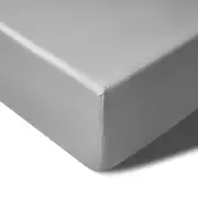 Accessorize 400TC Grey Bamboo Cotton Mega / Super Fitted Sheet 50cm Wall King