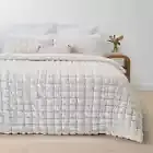 Marshmallow Quilt Cover Set - queen Bed, White