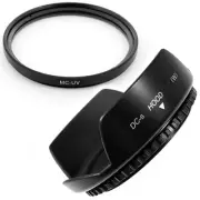 82mm Lens Hood Flower Petal,UV Filter for Sigma 24-70mm f/2.8 Lens SLR Camera