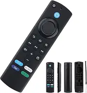 Voice Remote Control for Fire Stick Replacement, Suitable for L5B83G Series Alexa Voice Remote 3rd Gen Smart TV with Black Protective Cover