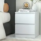 Artiss Bedside Table Cabinet Nightstand Lamp Drawers Side Tables Unit White New