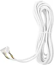 Permanent Copper Phone Cable of 6 Cores for Video Doors, Stable Environment for Family Intercom, 5m, Soft Safety Material, 1 Spare Connector, Suitable for Home Use