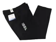 Dockers Mens Easy Khaki Pants New 34 X 30 Black Straight Fit Flat Front