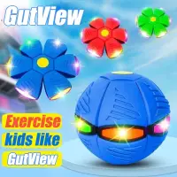 在飛比找蝦皮購物優惠-魔術飛碟魔術飛碟球變形投擲球減壓變形球帶led玩具兒童戶外