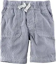 [Carter's] Baby Boys' Pull-On Striped Poplin Shorts
