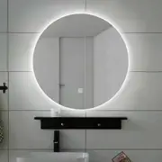 750*750*5mm Mercio Frameless Copper-free Glass Round Pencil Edge LED Mirror