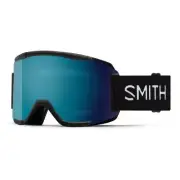 Smith Squad Snow Goggles, Black Frame, ChromaPop Sun Blue Mirror Lens