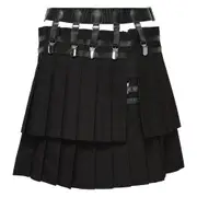 [Noir Kei Ninomiya] Wool Polyester Mini Skirt