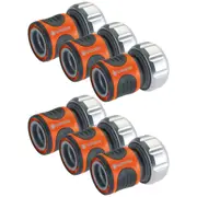 6x Gardena 19mm Premium Home/Garden Hose Connector Fitting/Tap Adapter Accessory