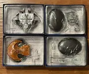 EAGLEMOSS STAR TREK LOT - 4 SHIPS - CONCEPT EXCELSIOR, MAQUIS + MORE (NEW)