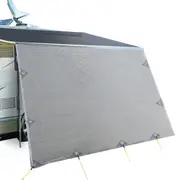 Caravan Privacy Screens Roll Out Awning End Wall Side - 5.2M Grey