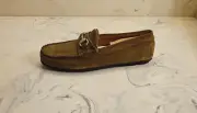 New! Allen Edmonds 'Sebastian' Bit Loafers Green Suede Mens 9.5 D MSRP $325