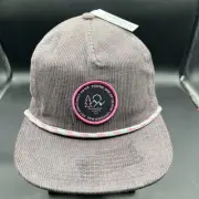 Neff Certified Rad Corduroy Cap Hat One Size Fits All Adjustable Snapback NWT