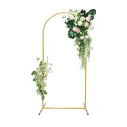 Wedding Arch Backdrop Stand 6.6ft Gold Metal Arch Backdrop Stand,Balloon Arch...