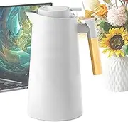Coffee Carafes for Keeping Hot | 1000ml Glass Lined Thermal Teapot - Leak-Proof Container, Tea Jug, Water Pitcher for Home Kitchen Restaurant Use