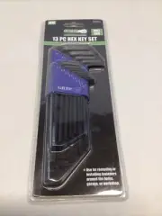 Hex Key Set Drop Forged Heat Treated Rust Resistant Steel Ball End 13 Pc 92250