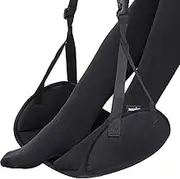 Airplane Footrest - Large Size Foot Hammock with Premium Memory Foam Reduce Swelling and Pain - The Best Airplane Travel Accessories - Breathable Travel Foot Rest Make Your Long Trip More Comfortable