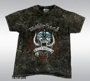 New Motorhead Ace Of Spades Album Mens Acid Wash Vintage T-Shirt