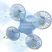 Solar Fan Camping, Foldable Camping Ceiling Fan with Lantern, Foldable Portable Camp Accessories Ultra Quiet Ceiling Light for Outages, Hurricanes & Garage