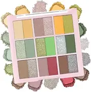 18 Colors Eyeshadow Palette, Matte & Shimmer Eyeshadow Makeup, Ultra-Blendable, Waterproof, Long Lasting Eye shadow Makeup Palette, Highly Pigmented Makeup Palette for Women