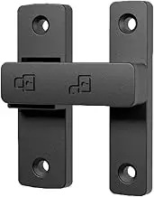 Heavy-Duty Flip Latch Lock 90/180 Degree Sliding/Swinging Door Lock Latch Bolt for Gate Barn Garage Garden Fence Shed Window Cabinet (Black, 180 Degree)