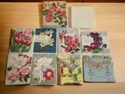 Vtg Scripture Text All Occasions 8 Cards 6 Env Retro Florals Birthday Get Well