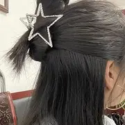 Hollow Star Hair Claw for Thick Long Hair Jaw Clips for Women Girls Star-shaped Hair Clamps Metal Geometric Hair Catch Barrettes for Teen Girls
