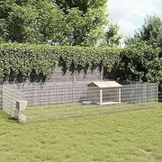 VRAXO Free Range Animal Enclosure 24-Panel 54x80 cm Galvanised Iron -13.7KG,3321347