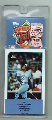 TALKING TOPPS LJN Baseball Card Set 12 George Bell Thomson Magrane Boone (NEW)