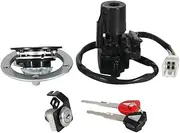 YCBFGAZATK Motorcycle Ignition Key Switch Fuel Gas Cap Seat Lock Kit Fit for Kawasaki ZX1000 1000 27005-0556 27045-5470 51049-0039 51049-0039