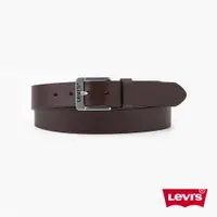 在飛比找蝦皮商城優惠-Levis 真皮皮帶 / 精工Logo鐫刻釦頭 深棕 男款 