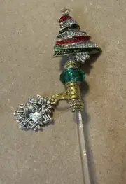 ceramic christmas tree Custom Topper, One Sided, Christmas Tree With Charm