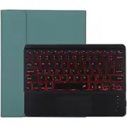 Bluetooth Tablet Case For Ipad 10.2 / Ipad Air 2019 With Touch Pad & Backlight & Pen Holder - Detachable Microfiber Leather