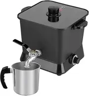 JIWINNER Wax Melter for Candle Making, 4.3L Electric Candle Wax Melting Pot with Pour Spout and 1.2L Pot - UK Plug