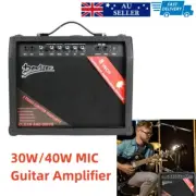 30W 40W Portable Electric Guitar Amp Mini Practice Guitar Amplifier Speaker