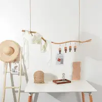在飛比找ETMall東森購物網優惠-Zakka雜貨 干樹枝漂流木藝術衣架 創意家居擺件裝飾 攝影