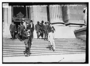 Dynamite defendants leave Federal Building Indianapolis,October 9,1912